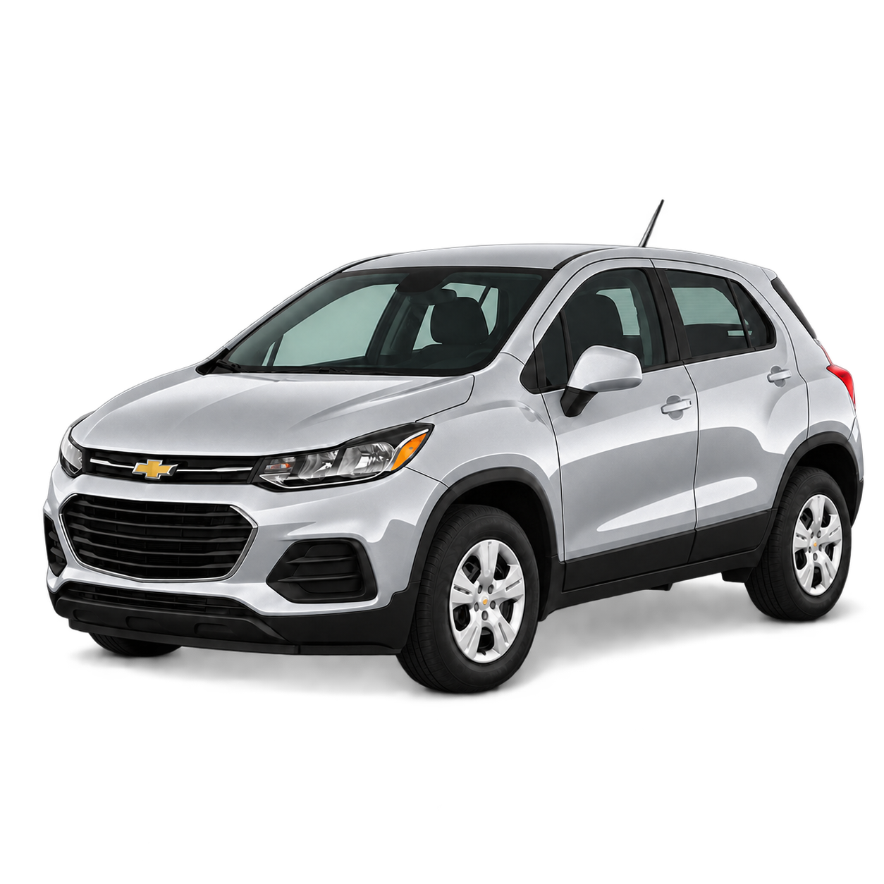 Silver Chevrolet Trax rental vehicle